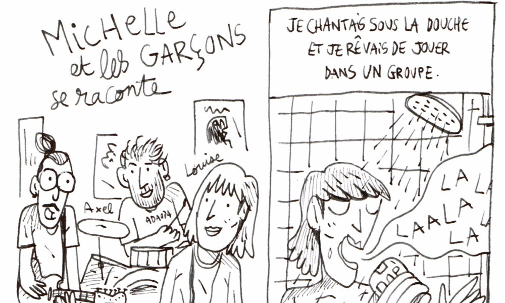dessins du groupe Michelle et les Garçons
