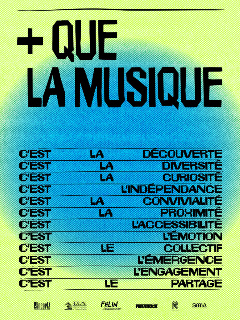 Visuel illustratif de la campagne + que la musique